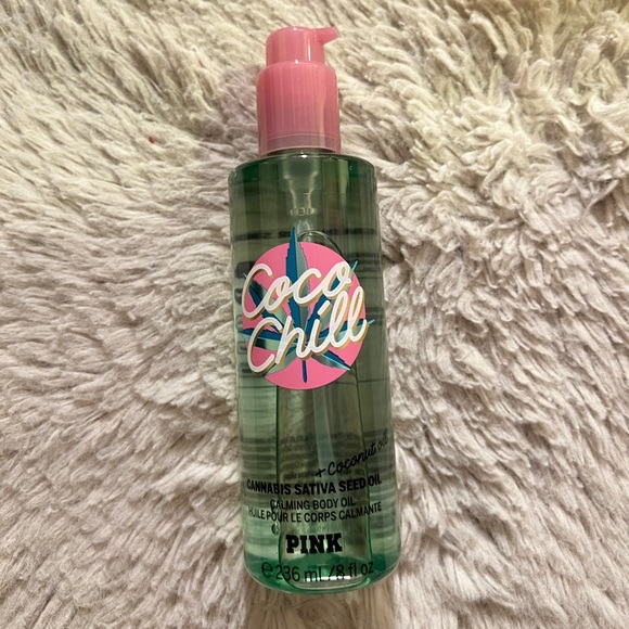 New Victorias Secret PINK Coco Chill Calming Body Oil - Picture 1 of 4